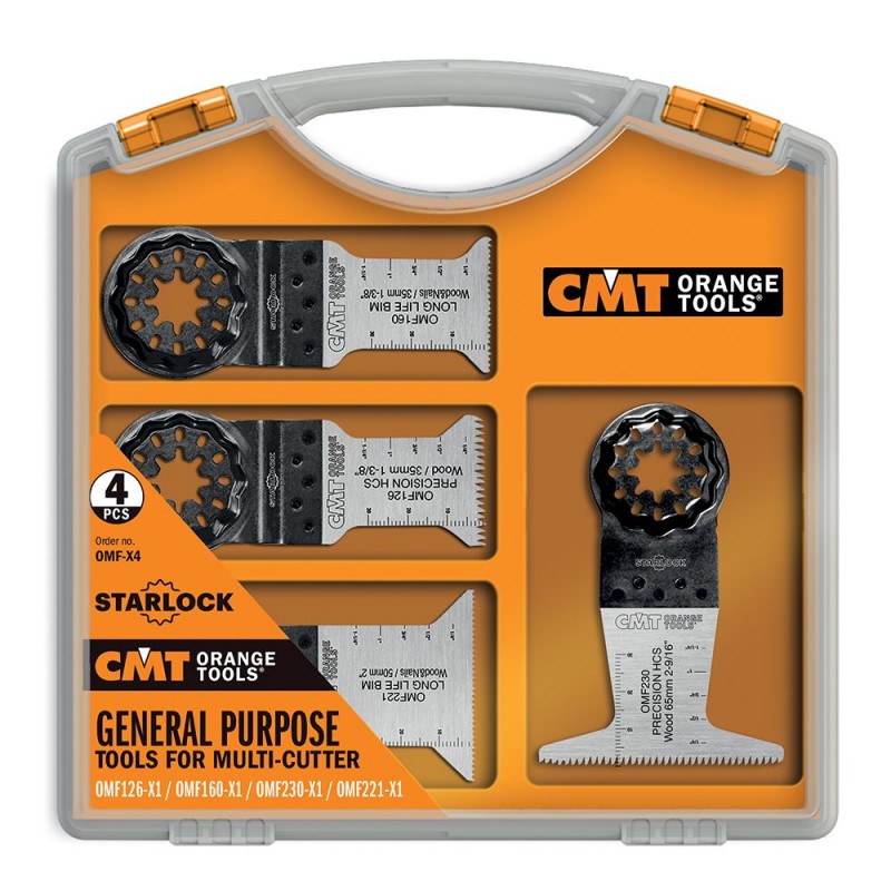 CMT Starlock Multipurpose Set for Oscillating Multi-Tools, 4pcs