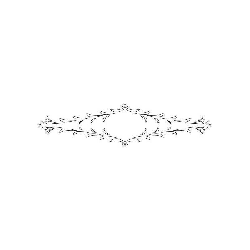 CMT Router Carver System Template for Florentine Rail, 550x130 mm