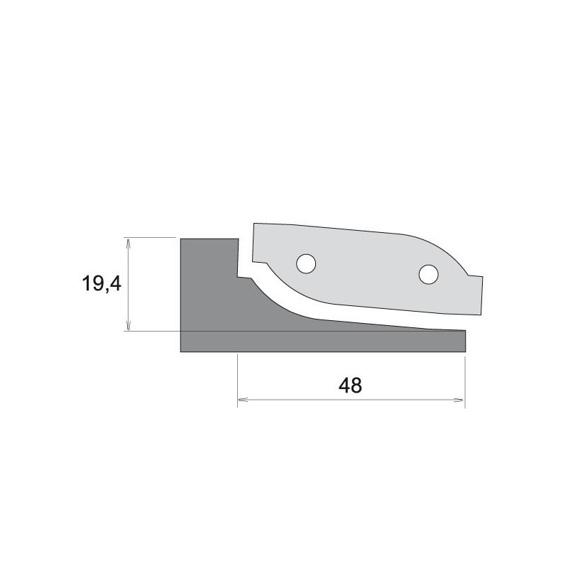 IGM Profile Knife for F631 - type C, top