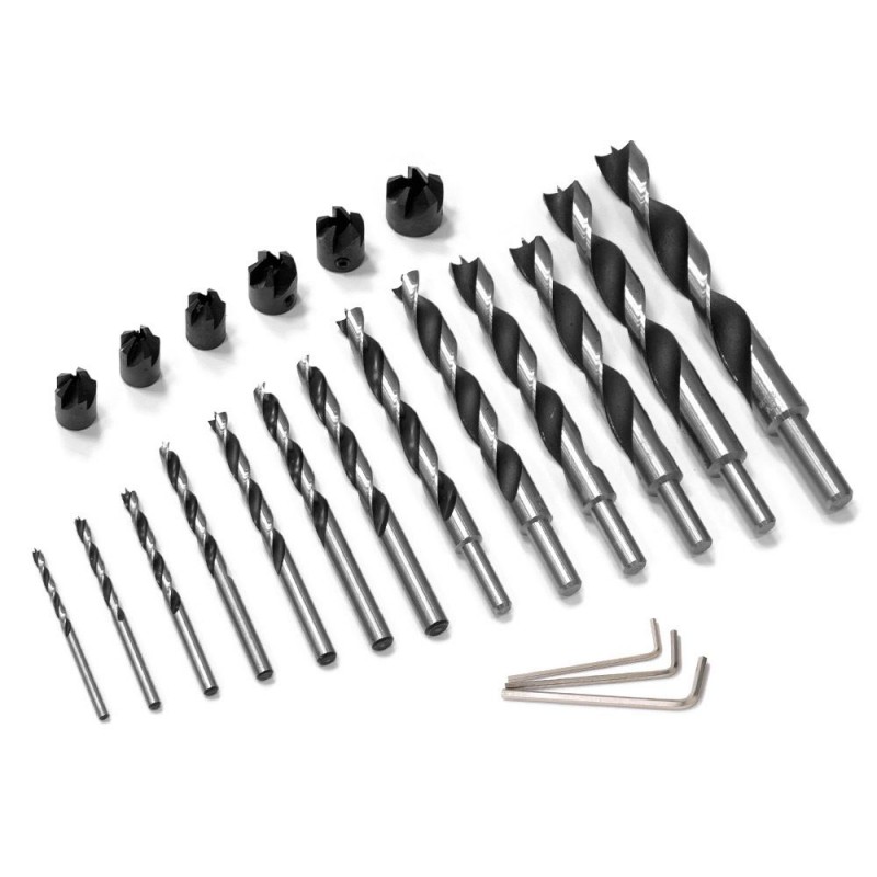 IGM Wood Twist Drill & Countersink Set 13 pcs - D4-5-6-7-8-9-10-12-14-15-16-18-20