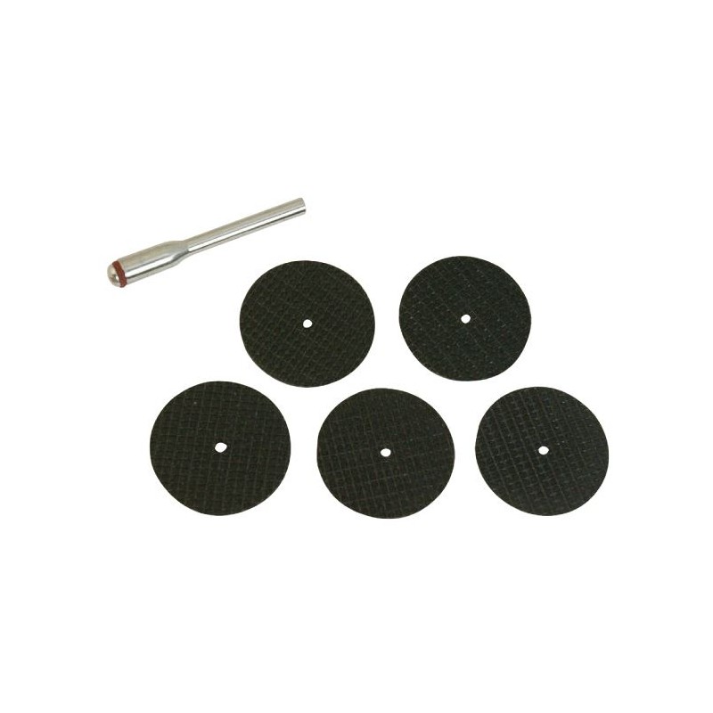 Rotary Tool Cutting Disc Set 5pcs + mandrel S3,2 mm