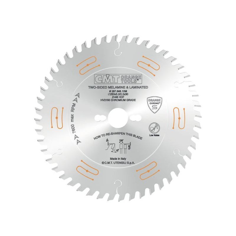 CMT CHROME C287 Saw Blade for Laminated Boards without Scorer