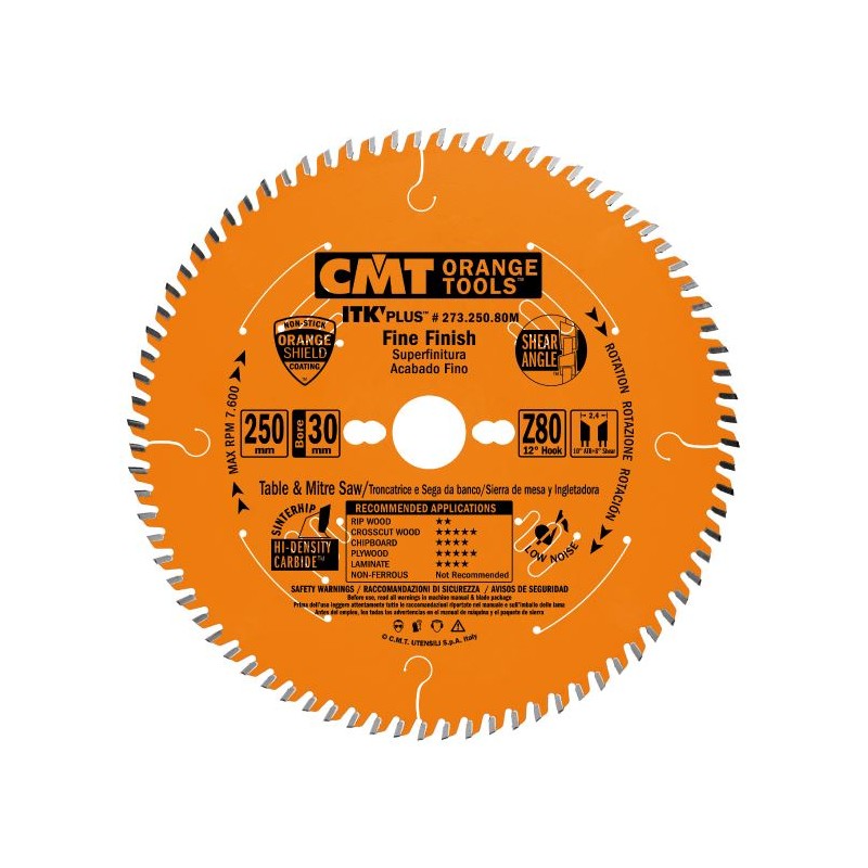 CMT ITK Ultra Thin-Kerf Fine Cut-off Saw Blade