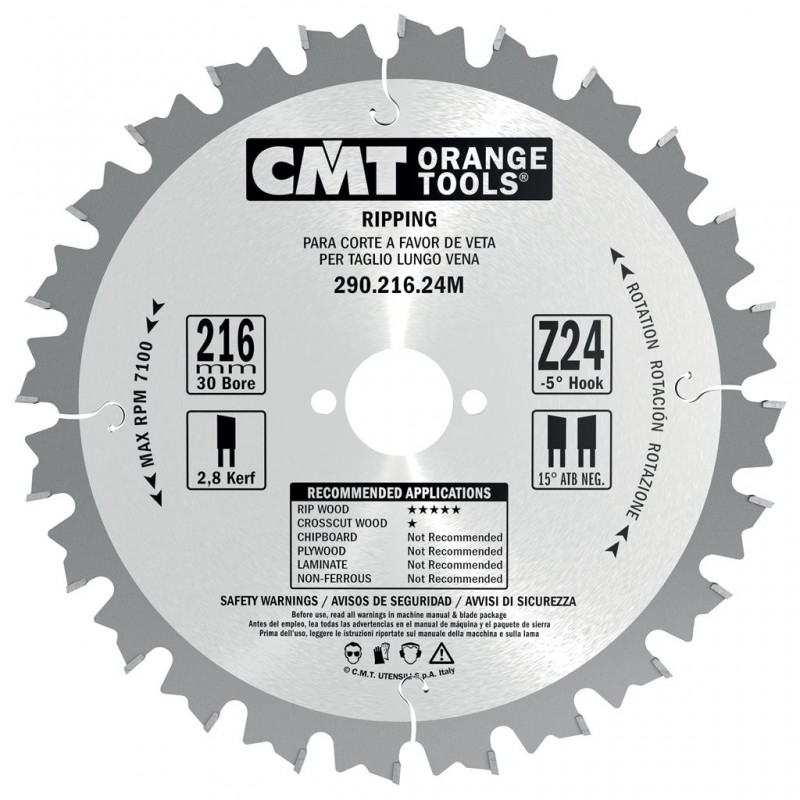 CMT Rip Saw Blade for Portable Machines